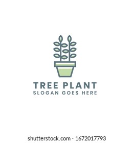 Baumpflanzenlogo, Pflanzenlogo,