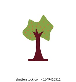 diseño de ilustración vectorial de la naturaleza de la planta de árbol