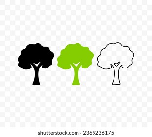 Tree, plant, nature, forest, garden and gardening, graphic design. Environment, ecology, foliage, leaves, growth and oak, vector design and illustration