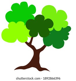 Tree plant and nature green vector design 
