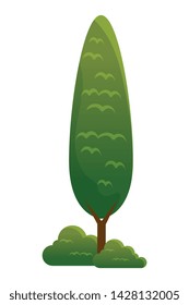 tree plant nature isolated icon