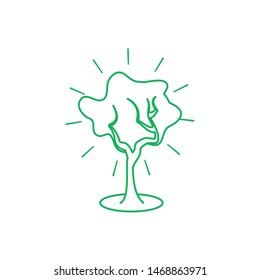 tree plant nature isolated icon