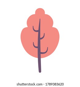 tree plant nature isolated icon vector illustration design