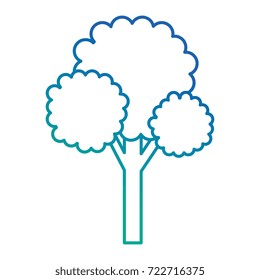 tree plant pixelated icon