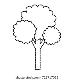 tree plant pixelated icon