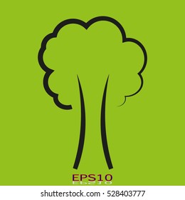 tree, plant, vector icon, eps10