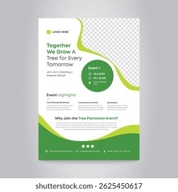 Tree Plantation Flyer Design Template