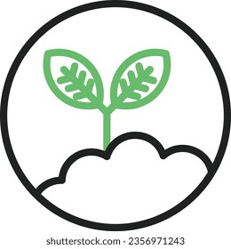 Tree Planting Icon image. Suitable for mobile application.