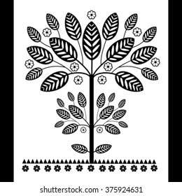 Tree - polish pattern folk