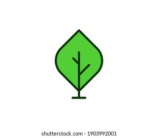 Tree premium line icon. Simple high quality pictogram. Modern outline style icons. Stroke vector illustration on a white background. 
