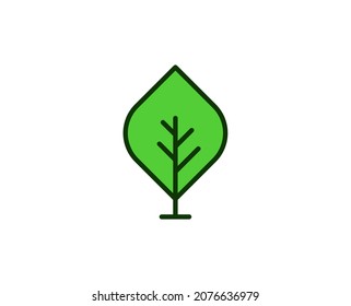 Tree premium line icon. Simple high quality pictogram. Modern outline style icons. Stroke vector illustration on a white background. 