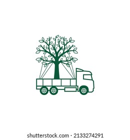 Baum-Umsiedlungsdienst, Vektorgrafik