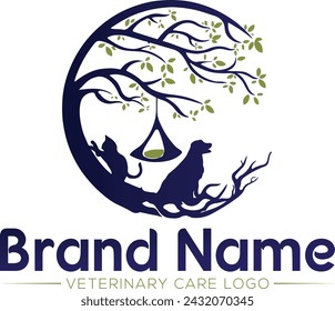 Tree resorts, nest vector logo design download for your company