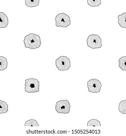tree ring seamless pattern background icon.