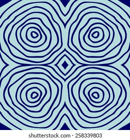 Tree rings background. Vector illustration. Hand drawn.