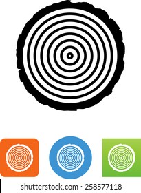Tree rings icon