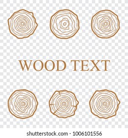 Tree rings icons vector illustration. Abstract age annual. Circle tree background