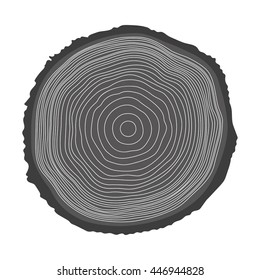 Tree Rings Illustration Vector Illustration Stock Vector (Royalty Free ...