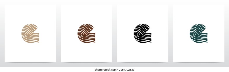 Tree Rings On Letter Logo Design G