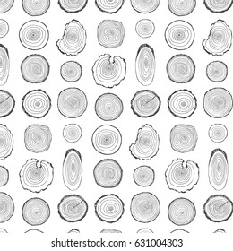 Tree rings vector pattern