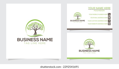 Tree root emblem on a white background. Modern illustration. Isolated vector. Great for logo, monogram, invitation, flyer, menu, brochure or any desired idea.
