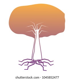 tree with root icon