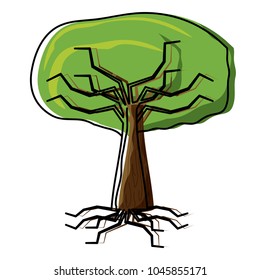 tree with root icon