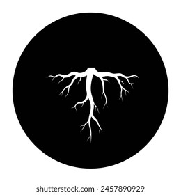 tree root icon template design illustration