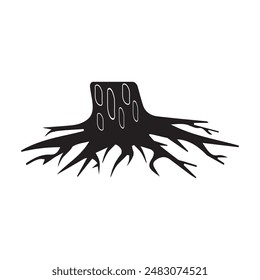tree root icon vector illustration symbol design
