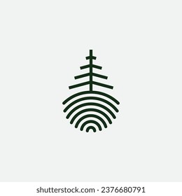 tree and root logo design illustration vector template	