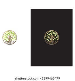 tree root nature abstract logo.