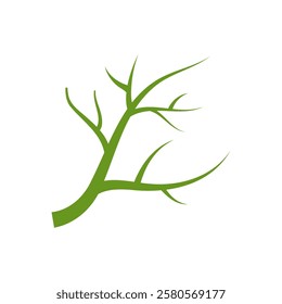 Tree root or twig. Vector logo icon template