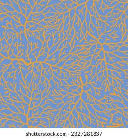 Tree roots abstract on background. Vector Illustration. 