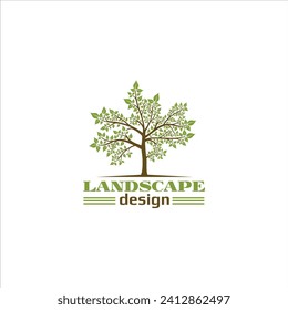 tree with roots logo design for templates