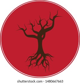 Tree and roots logo design vector tree of life logo design