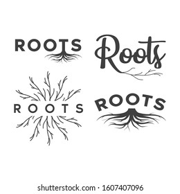 Tree Roots Logo, Icon And Illustration