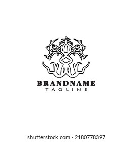 tree with roots logo symbol icon design template black modern isolated vector illustration