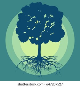 Tree Roots Vector Abstract Background Concept Stock Vector (Royalty ...