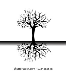 tree roots (Vector illustration).Eps10