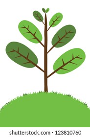 Tree save world concept vector.EPS10