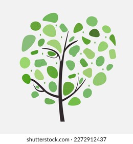 Árbol de piedras marinas. Gráficos vectoriales.