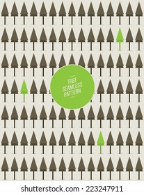 Tree seamless pattern