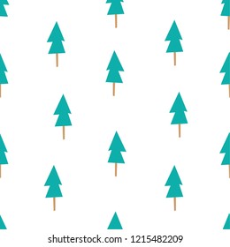 tree seamless pattern vector