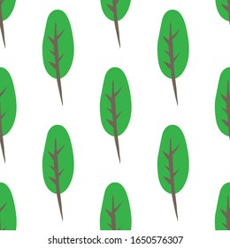 Tree seamless pattern.  Vector illustration