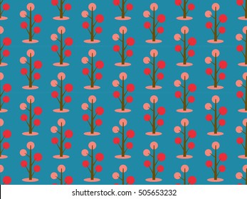 tree seamless pattern in Vector Illustration. nature wallpaper/card.