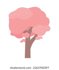 tree season spring icon isolated