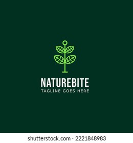 a tree seed that will grow big. a logo the start of green nature