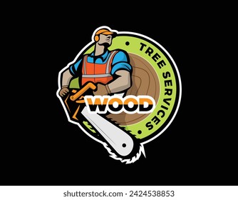 Tree Service Business Logo Design Template