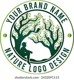 Tree Service Logo, Vector Art, Icons, and Graphics for download your company