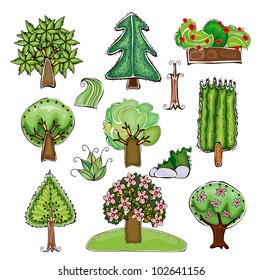 tree set "Happy world" collection